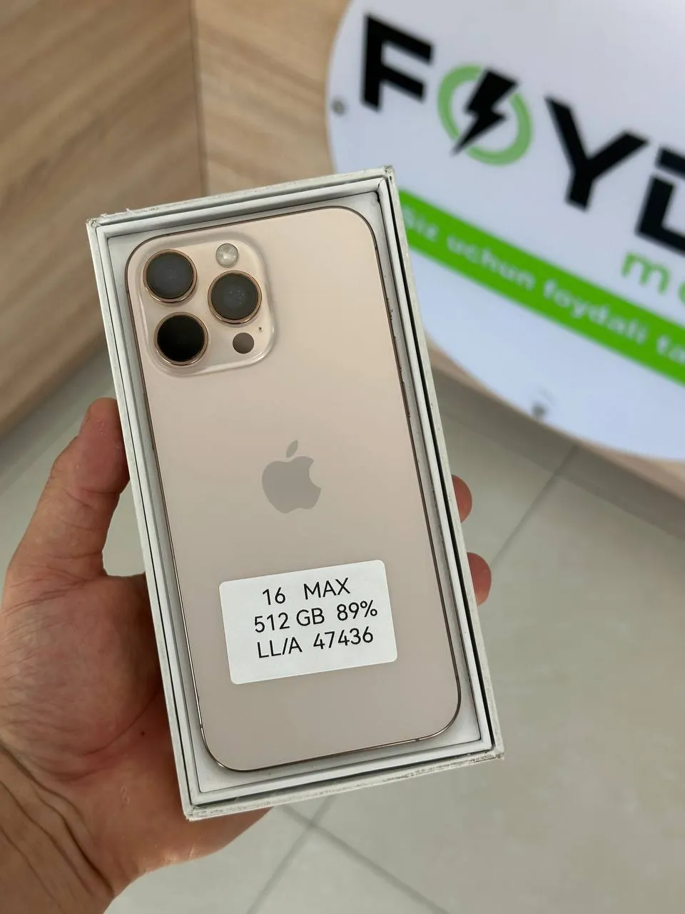 IPhone 16 Pro Max — 512 GB — Oltin